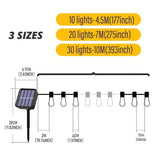 SolarGlow LED Solar String Lights