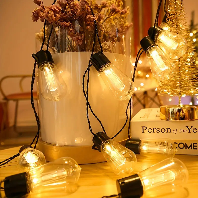 SolarGlow LED Solar String Lights