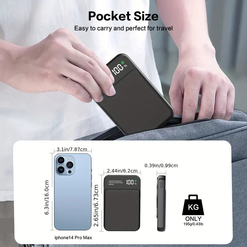 10000mAh Magnetic Wireless Power Bank