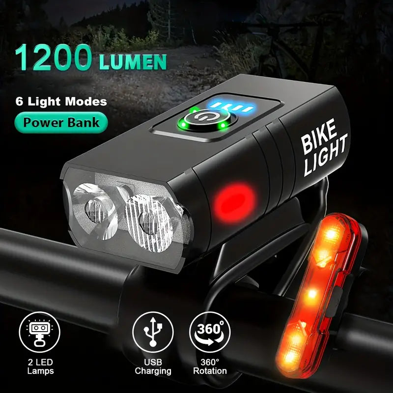 CycloBeam Portable LED Bike Light Set