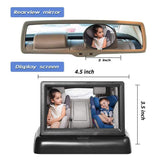 Baby HD foldable car real view camera & LCD