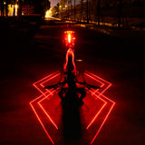 USB Rechargeable Bicycle Laser Light