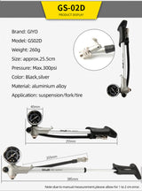 High-pressure Air Shock Bicycle Pump