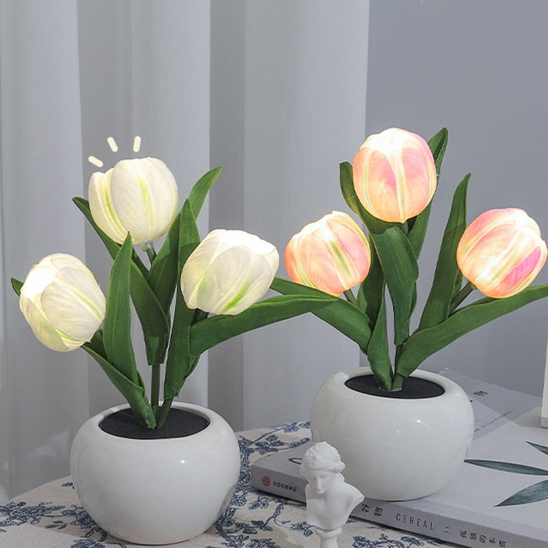 LED Tulip Night Light Lamp