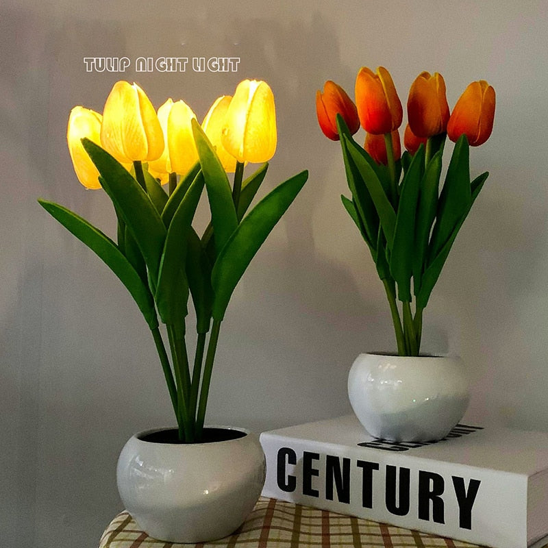 LED Tulip Night Light Lamp