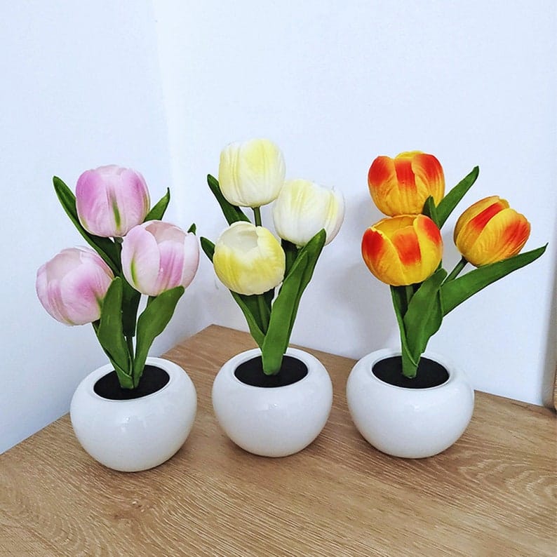 LED Tulip Night Light Lamp