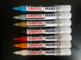 Acrylic Paint Marker Pens Permanent For Glass ,Plastic, Fabric, Stone,wood,tyre