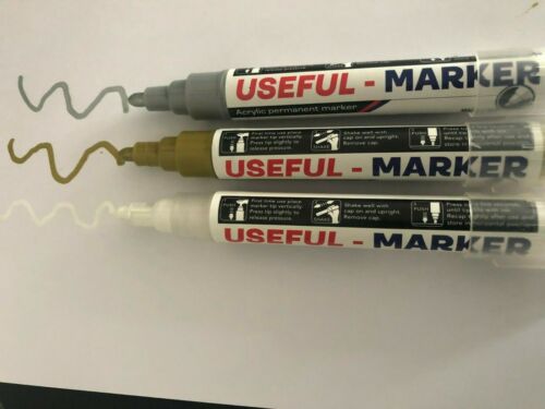 Acrylic Paint Marker Pens Permanent For Glass ,Plastic, Fabric, Stone,wood,tyre