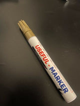 METAL PAINT PEN OIL MARKER WATERPROOF ,PERMANENT ON RUBBER,PLASTIC, CAR TYRE ETC