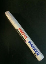 METAL PAINT PEN OIL MARKER WATERPROOF ,PERMANENT ON RUBBER,PLASTIC, CAR TYRE ETC